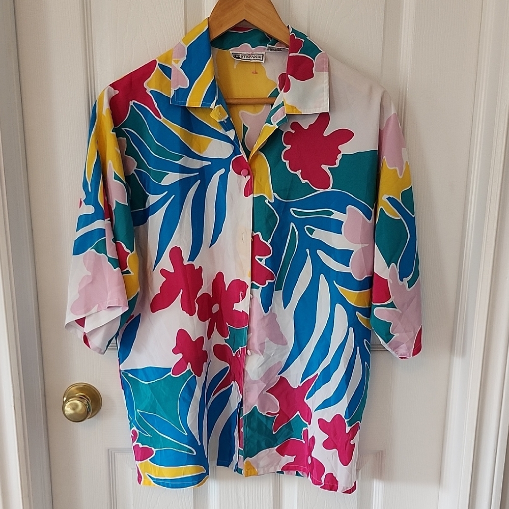Colorful Floral Women's Blouse